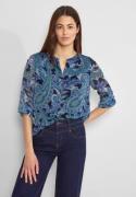 STREET ONE Chiffon blouse met 3/4-mouw en allover-print