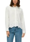 NU 20% KORTING: s.Oliver Blouse met lange mouwen met broderie anglaise...