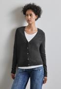 STREET ONE Cardigan kort, met knoopsluiting