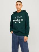 Jack & Jones Hoodie JJXMAS ONE COLOR FUNNY SWEAT HOOD