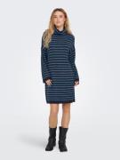 Only Gebreide jurk ONLTALIO LS STRIPE ROLLNECK DRESS BF KNT