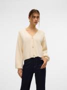 NU 20% KORTING: Vero Moda Vest VMGOLD LS V-NECK BUTTON CARDIGAN GA