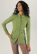 NU 20% KORTING: Aniston SELECTED Overhemdblouse met retro-patroon en l...