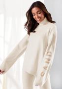 NU 20% KORTING: Elbsand Sweater van zacht breiwerk, loungewear