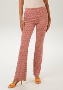 NU 20% KORTING: Aniston CASUAL Comfortbroek met ruiten of bloemen - be...