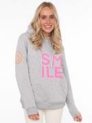 NU 20% KORTING: Zwillingsherz Hoodie met "smile"-opdruk in neonkleur e...