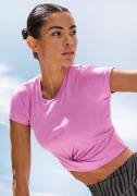 NU 20% KORTING: active by Lascana T-shirt in wikkellook