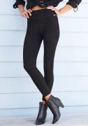Lascana Legging in suèdeleer-look