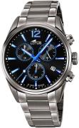 Lotus Chronograaf Horloge, quartz, herenhorloge, roestvrijstalen band,...