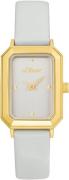 s.Oliver Kwartshorloge Horloge, dameshorloge, analoog, stalen armband