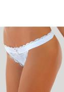 Lascana String Premium Dessous van delicate kant met fijne decoratieve...