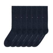 Tommy Hilfiger Sokken TH MEN SOCK 6P ECOM Gekamd katoen, ademend, druk...