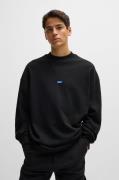 HUGO Blue Sweatshirt Nedro met logo-patch