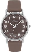 s.Oliver Kwartshorloge Horloge, dameshorloge, analoog, siliconen band