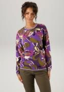 Aniston CASUAL Sweatshirt met extravagante, grafische druk