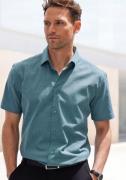 H.I.S Overhemd met korte mouwen Regular fit elastisch jacquard korte m...