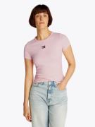 TOMMY JEANS Shirt met korte mouwen TJW SLIM BADGE RIB TEE