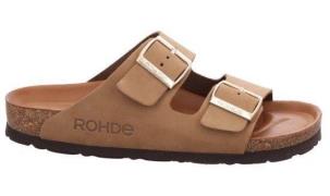 Rohde Slippers Alba , sleehak, zomerschoenen, pantoffels met twee gesp...