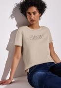 STREET ONE T-shirt met tekstprint