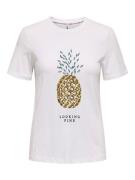 Only Shirt met korte mouwen ONLKITA LIFE REG S/S PINEAPPLE TOP JRS