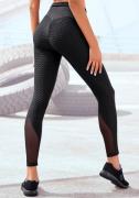 vivance active Functionele legging met honingraatdesign en meshinzet
