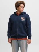 Jack & Jones PlusSize Hoodie JJELOGO SWEAT ZIP HOOD 2 COL AW25 PLS