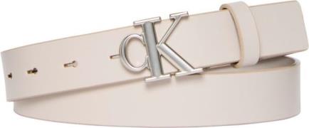 Calvin Klein Leren riem Monogram Plaque Buckle 25MM