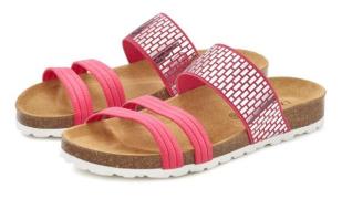 Lascana Slippers Mule, Sandalen, open schoen met comfortabel kurken vo...