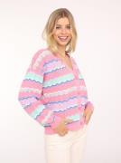 Zwillingsherz Vest Met effen boorden