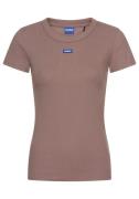 HUGO Blue T-shirt EASY TEE met hugo applicatie