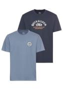 Quiksilver T-shirt DISCOCHECK SHORT SLEEVE TEE PACK YM (2-delig, Set v...