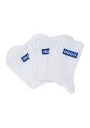 HUGO Blue Vrijetijdssokken 3P QS BLUE LOGO CC W met hugo logo-opschrif...