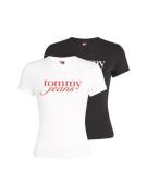 TOMMY JEANS T-shirt TJW 2PACK ESSENTIAL LOGO TEE (set, 2-delig, 2 stuk...