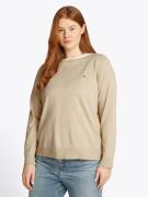 Tommy Hilfiger Curve Gebreide trui CRV CO JERSEY STITCH LS B-NK SWT