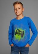 KIDSWORLD Shirt met lange mouwen Gamer Langarm, basic pasvorm, met tre...
