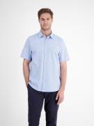 Lerros Overhemd met korte mouwen met geborduurd logo