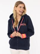 Zwillingsherz Sweatvest "Moin ZH" met moin en anker borduurwerk en con...