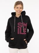 Zwillingsherz Hoodie "Alissa 2.0" met smile borduurwerk voor en achter