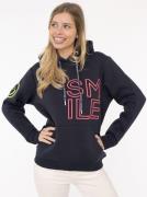 Zwillingsherz Hoodie "Alissa 2.0" met smile borduurwerk voor en achter