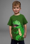 KIDSWORLD T-shirt Dinosaurus Korte mouwen, basic pasvorm, bedrukt, ron...