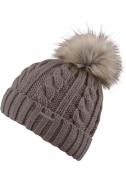 chillouts Muts met pompon Joan Hat Met fake-fur pom pom, kabelbrei
