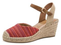 Tamaris Sleehaksandaaltjes , plateau, zomerschoen met gesloten teengeb...