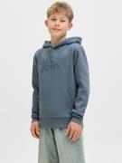 Jack & Jones Junior Hoodie JJECORP met print, kangoeroezak, onderhouds...