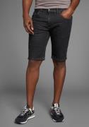 Arizona Jeansshort rechte snit, knieomspelende lengte, lage taillehoog...
