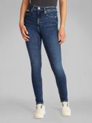 Calvin Klein Skinny fit jeans High rise skinny in donkerblauwe wassing