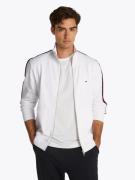 Tommy Hilfiger Sweatvest GLOBAL STRIPE STAND COLLAR met strepen in tom...