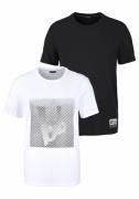 Bruno Banani T-shirt Korte mouw, smal gesneden, van single jersey (Set...