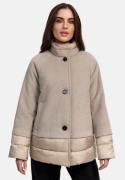 MANISA Winterjack met modieuze materiaalmix en wol