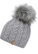 chillouts Muts met pompon Tabea Hat met afneembare kunstbont pompon