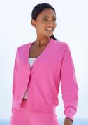 Lascana Vest -lounge jas in korte vorm, loungewear
